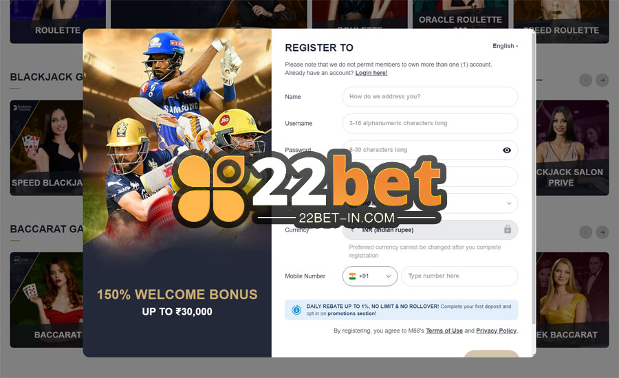 22bet Best Online Casino Payment Methods